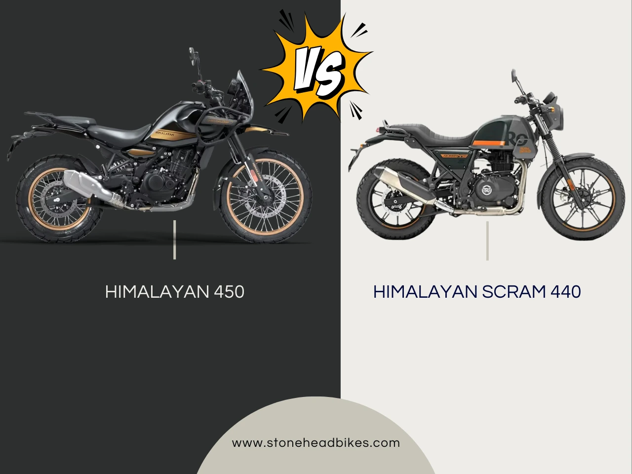 Royal Enfield Himalayan 450 vs. Royal Enfield Scram 440