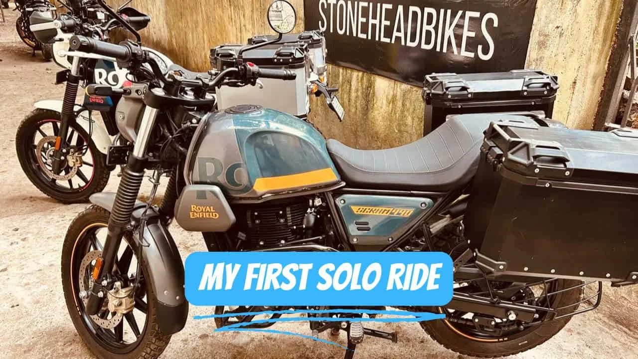 My First Solo Ride on a Bike on Rent in Delhi