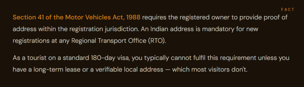 fact of Section 41 of the Motor Vehicles Act, 1988